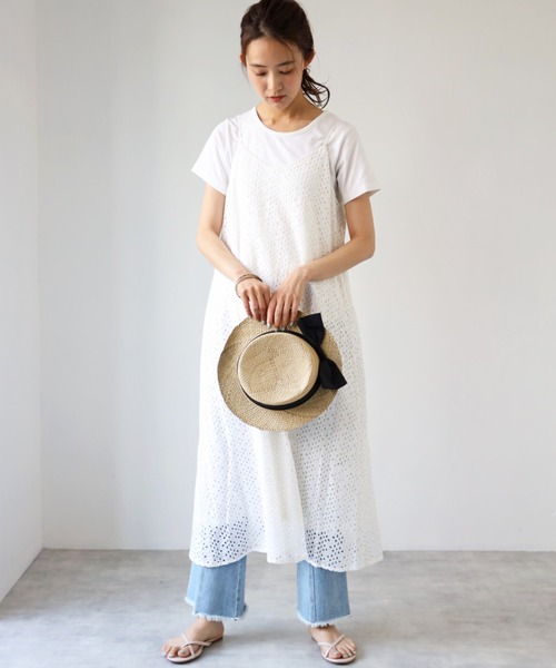 deux amour(ドゥーザムール)の「インドキャミセットアップ(アンサンブル・レディース・ホワイト/ブラック/ネイビー/ブラウン・MEDIUM)」の5枚目の写真