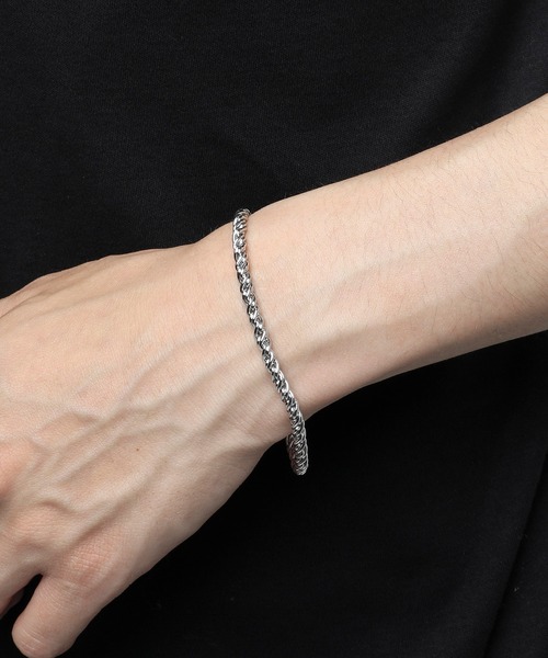 VANQUISH(ヴァンキッシュ)の「ROPE CHAIN BRACELET ~JAPAN MADE~(ブレスレット・メンズ・シルバー・FREE)」の1枚目の写真