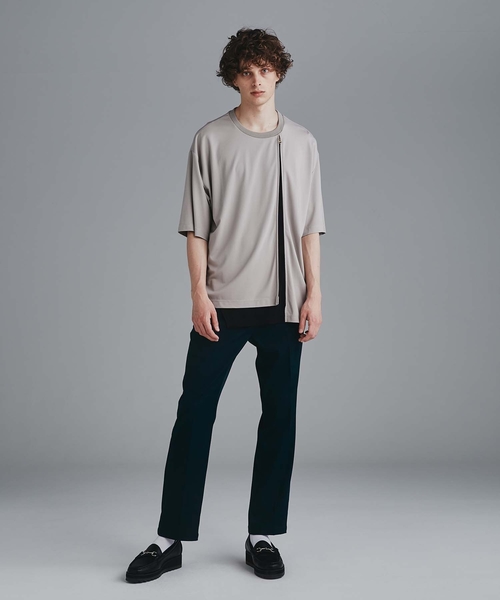 tk.TAKEO KIKUCHI（ティーケータケオキクチ）の「◆カラースリムストレートパンツ（その他パンツ・メンズ・ブラック/ダークグリーン/こしょう色系・01/02/03）」の10枚目の写真