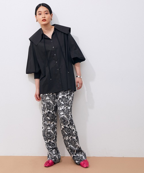 ADAM ET ROPE'（アダムエロペ）の「スクエアトゥチャイナシューズ（その他シューズ・レディース・ブラック/ピンク/グリーン/クリーム・38/36/37）」の8枚目の写真