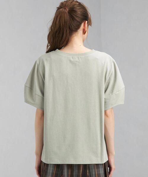 green label relaxing（グリーンレーベルリラクシング）の「ミニウラケ ソデ リッタイ プルオーバー カットソー（Tシャツ/カットソー・レディース・ブラック/オフホワイト/ライム・FREE）」の13枚目の写真