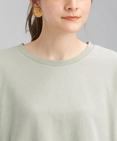 green label relaxing（グリーンレーベルリラクシング）の「ミニウラケ ソデ リッタイ プルオーバー カットソー（Tシャツ/カットソー・レディース・ブラック/オフホワイト/ライム・FREE）」の9枚目の写真