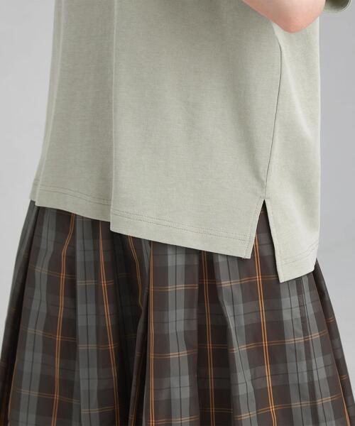 green label relaxing（グリーンレーベルリラクシング）の「ミニウラケ ソデ リッタイ プルオーバー カットソー（Tシャツ/カットソー・レディース・ブラック/オフホワイト/ライム・FREE）」の5枚目の写真