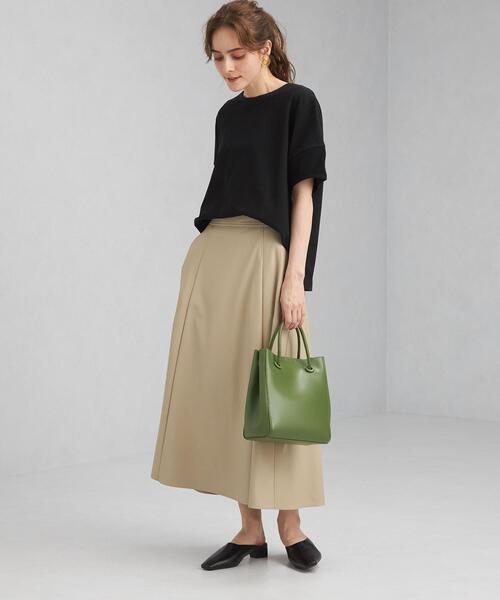 green label relaxing（グリーンレーベルリラクシング）の「ミニウラケ ソデ リッタイ プルオーバー カットソー（Tシャツ/カットソー・レディース・ブラック/オフホワイト/ライム・FREE）」の8枚目の写真