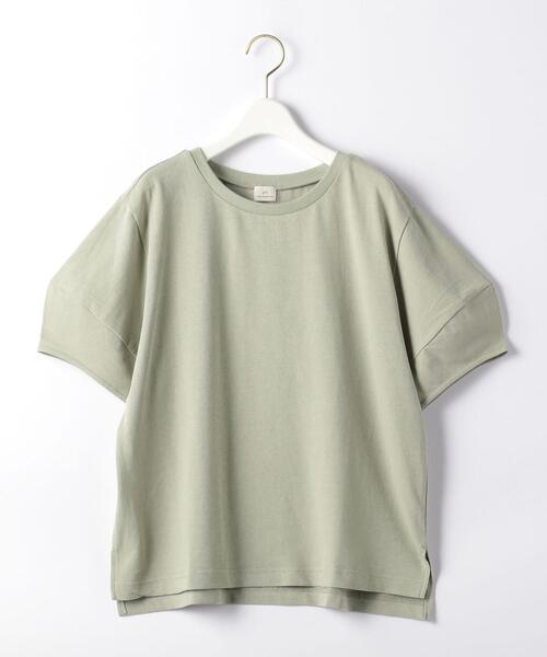 green label relaxing（グリーンレーベルリラクシング）の「ミニウラケ ソデ リッタイ プルオーバー カットソー（Tシャツ/カットソー・レディース・ブラック/オフホワイト/ライム・FREE）」の19枚目の写真