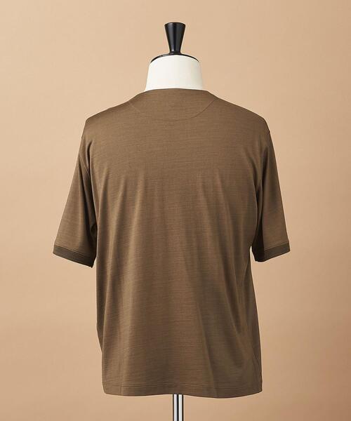 SIDE SLOPE（サイドスロープ）の「【別注】＜SIDE SLOPE（サイドスロープ）＞ショートスリーブ クルーネック（Tシャツ/カットソー・メンズ・ブラック/ベージュ・1/2/3）」の9枚目の写真