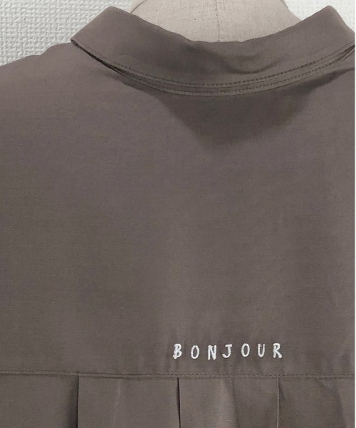 Rydia（リディア）の「タックワイドシャツ（シャツ/ブラウス・レディース・モカ/スミクロ/オフホワイト・M）」の21枚目の写真