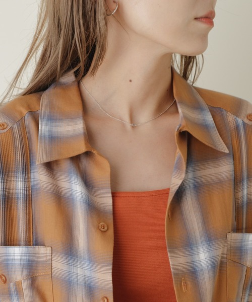 WHIMSIC（ウィムジック）の「【WHIMSIC】グアヤベーラ S/S オンブレチェック（シャツ/ブラウス・メンズ・ネイビー/ブラウン・FREE）」の21枚目の写真