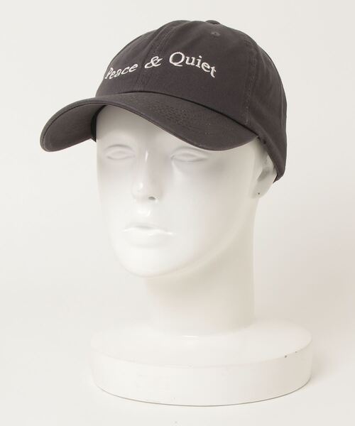 B'2nd（ビーセカンド）の「PIECE＆QUIET(ピース&クワイエット)WORDMARK HAT/キャップ（ハット・メンズ・ネイビー/ベージュ/ブラウン/グリーン・FREE）」の2枚目の写真