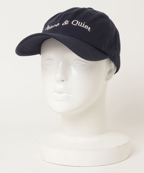 B'2nd（ビーセカンド）の「PIECE＆QUIET(ピース&クワイエット)WORDMARK HAT/キャップ（ハット・メンズ・ネイビー/ベージュ/ブラウン/グリーン・FREE）」の4枚目の写真