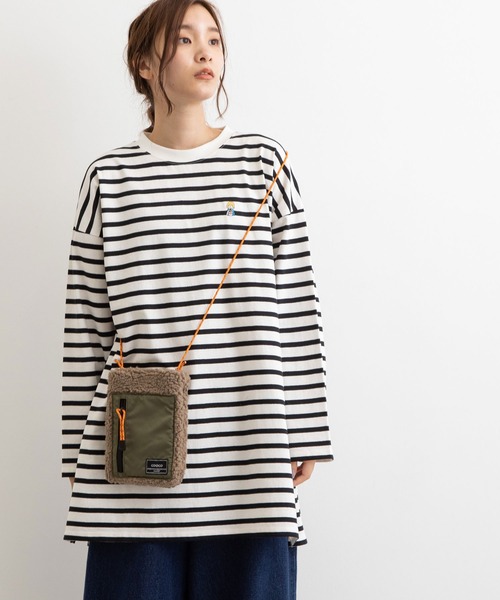 POU DOU DOU(プードゥドゥ)の「USコットンワイドチュニックTee(Tシャツ/カットソー・レディース・ブラック/スミクロ/ブルー/オフホワイト・3)」の19枚目の写真