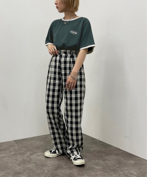 apres jour mignon(アプレジュールミニョン)の「リンガーTシャツ【ZOZOTOWN限定アイテム】(Tシャツ/カットソー・レディース・ダークグリーン/ボルドー/ダークブルー・X-LARGE/フリー)」の10枚目の写真