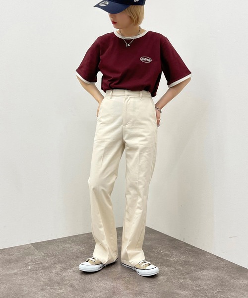 apres jour mignon(アプレジュールミニョン)の「リンガーTシャツ【ZOZOTOWN限定アイテム】(Tシャツ/カットソー・レディース・ダークグリーン/ボルドー/ダークブルー・X-LARGE/フリー)」の21枚目の写真