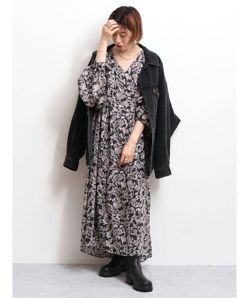 Ungrid(アングリッド)の「シアーフラワーワンピース(ワンピース・レディース・ブラック/アイボリー・FREE)」の22枚目の写真