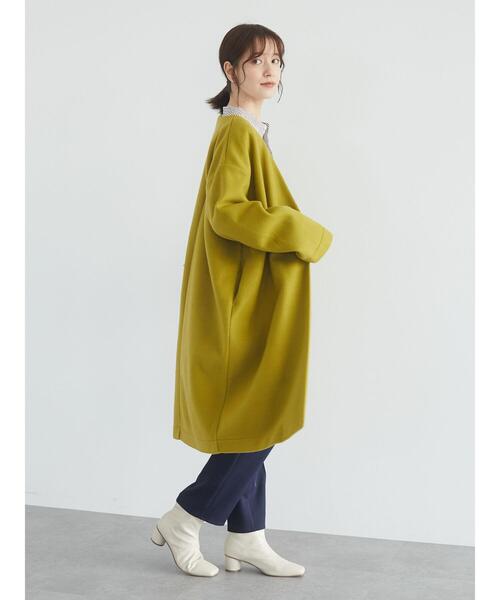 Green　Parks（グリーンパークス）の「イージーケアシャツワンピース＊（ワンピース・レディース・オフホワイト/グレイッシュベージュ/ベージュ系その他2/ブルー系その他4・FREE）」の16枚目の写真