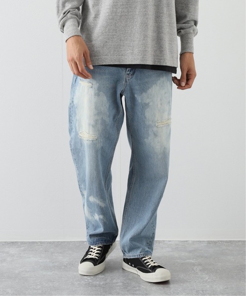 JOURNAL STANDARD relume(ジャーナルスタンダード レリューム)の「【WELLS/ウェルズ】ブリーチダメージデニム(デニムパンツ・メンズ・クリアブルー・SMALL/MEDIUM/LARGE)」の1枚目の写真