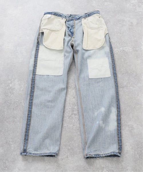 JOURNAL STANDARD relume(ジャーナルスタンダード レリューム)の「【WELLS/ウェルズ】ブリーチダメージデニム(デニムパンツ・メンズ・クリアブルー・SMALL/MEDIUM/LARGE)」の7枚目の写真