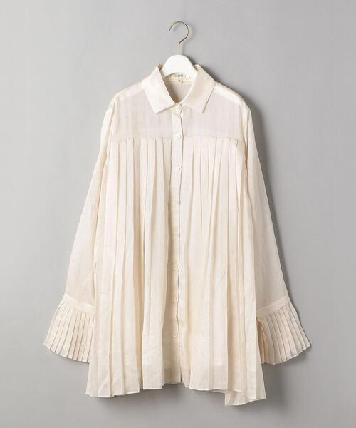 GHOSPELL（ゴスペル）の「＜GHOSPELL＞プリーツミニ ワンピース（ワンピース・レディース・オフホワイト・S）」の8枚目の写真