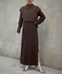 &g'aime | 【&g’aime】ベストレイヤードニットワンピース/2ピース(ワンピース)