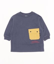 GROOVY COLORS | 天竺 ポケット 長袖 ビッグ Tシャツ(Tシャツ/カットソー)