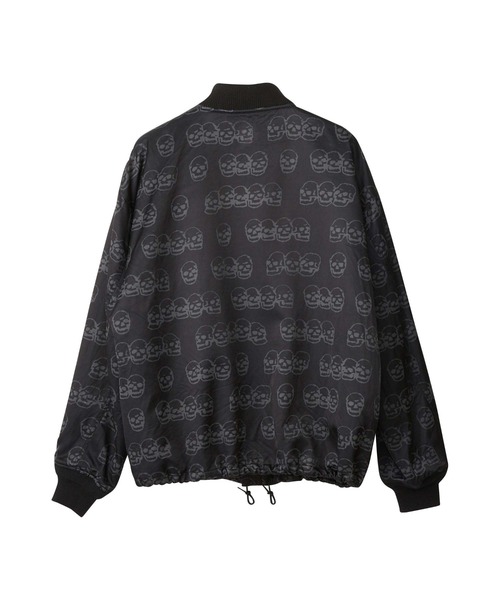HYSTERIC GLAMOUR(ヒステリックグラマー)の「SKULL BORDER柄 リブジャケット(ブルゾン・レディース・ブラック・FREE)」の4枚目の写真