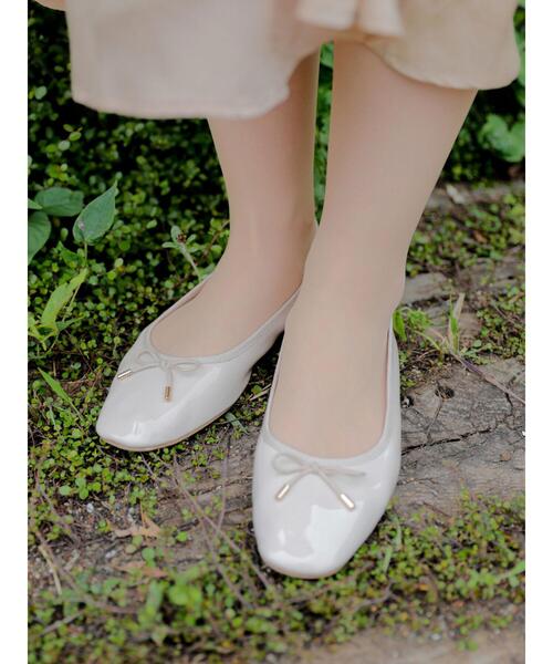 Areeam（アリーム）の「Areeamバレエシューズ（パンプス・レディース・ブラック/ボルドー/アイボリー/ダークベージュ/ダークブラウン・M/S/L）」の14枚目の写真