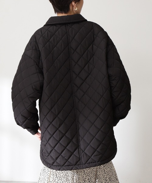 N.（N. Natural Beauty Basic）（エヌエヌナチュラルビューティーベーシック）の「◆キルティングＣＰＯジャケット（その他アウター・レディース・ブラック/クリーム/カーキ・MEDIUM）」の7枚目の写真