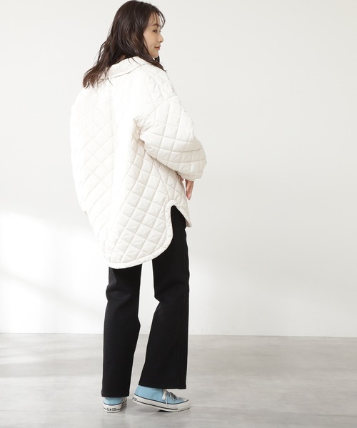 N.（N. Natural Beauty Basic）（エヌエヌナチュラルビューティーベーシック）の「◆キルティングＣＰＯジャケット（その他アウター・レディース・ブラック/クリーム/カーキ・MEDIUM）」の4枚目の写真