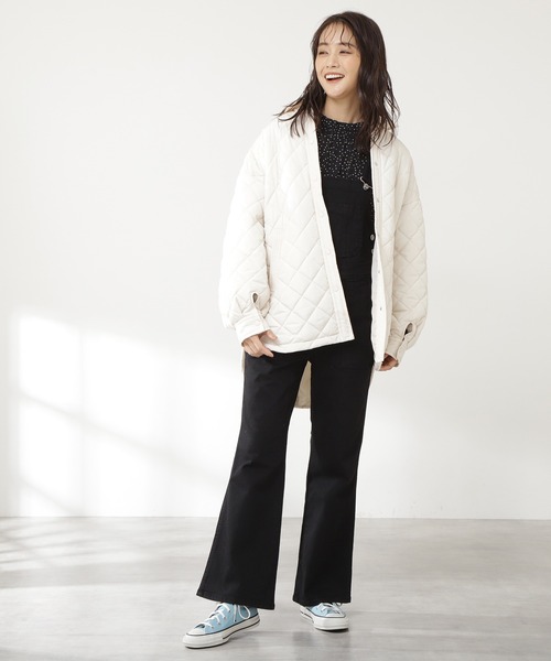 N.（N. Natural Beauty Basic）（エヌエヌナチュラルビューティーベーシック）の「◆キルティングＣＰＯジャケット（その他アウター・レディース・ブラック/クリーム/カーキ・MEDIUM）」の11枚目の写真