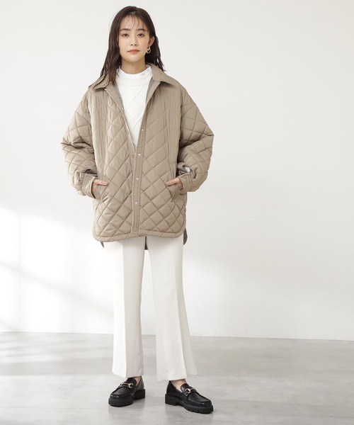 N.（N. Natural Beauty Basic）（エヌエヌナチュラルビューティーベーシック）の「◆キルティングＣＰＯジャケット（その他アウター・レディース・ブラック/クリーム/カーキ・MEDIUM）」の16枚目の写真