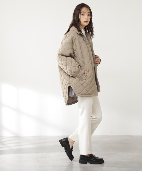 N.（N. Natural Beauty Basic）（エヌエヌナチュラルビューティーベーシック）の「◆キルティングＣＰＯジャケット（その他アウター・レディース・ブラック/クリーム/カーキ・MEDIUM）」の8枚目の写真