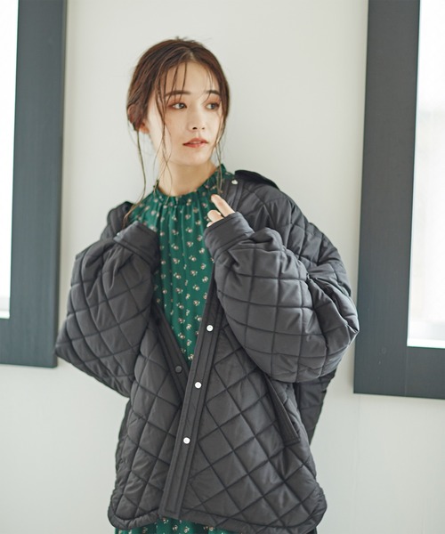 N.（N. Natural Beauty Basic）（エヌエヌナチュラルビューティーベーシック）の「◆キルティングＣＰＯジャケット（その他アウター・レディース・ブラック/クリーム/カーキ・MEDIUM）」の18枚目の写真