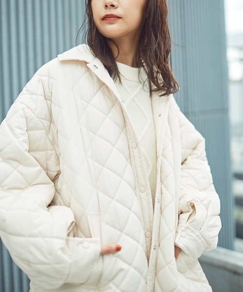 N.（N. Natural Beauty Basic）（エヌエヌナチュラルビューティーベーシック）の「◆キルティングＣＰＯジャケット（その他アウター・レディース・ブラック/クリーム/カーキ・MEDIUM）」の22枚目の写真