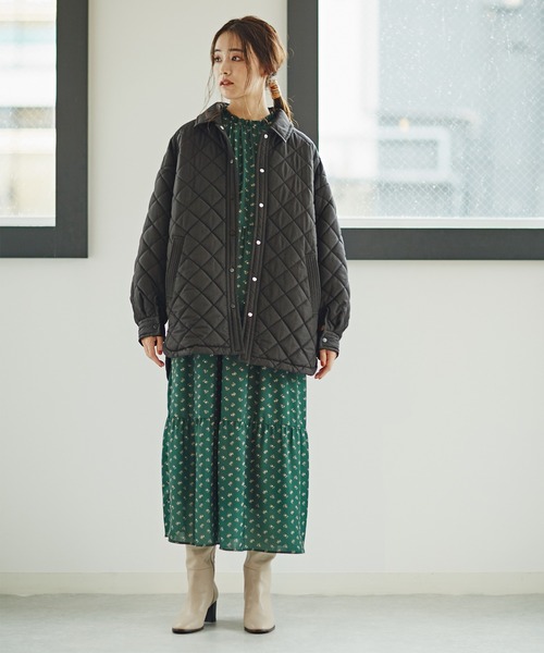 N.（N. Natural Beauty Basic）（エヌエヌナチュラルビューティーベーシック）の「◆キルティングＣＰＯジャケット（その他アウター・レディース・ブラック/クリーム/カーキ・MEDIUM）」の17枚目の写真