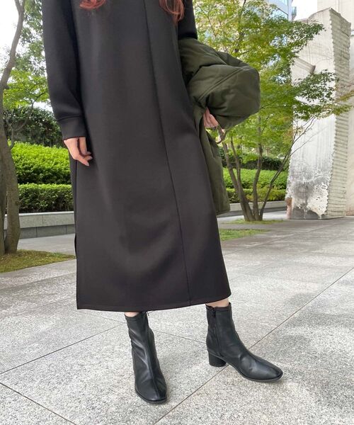 THE SHOP TK (ザ ショップ ティーケー )の「◆【近藤千尋さん着用】bouo ダンボール素材ワンピース(ワンピース・レディース・ブラック/ライトベージュ・11/12/13/14)」の8枚目の写真