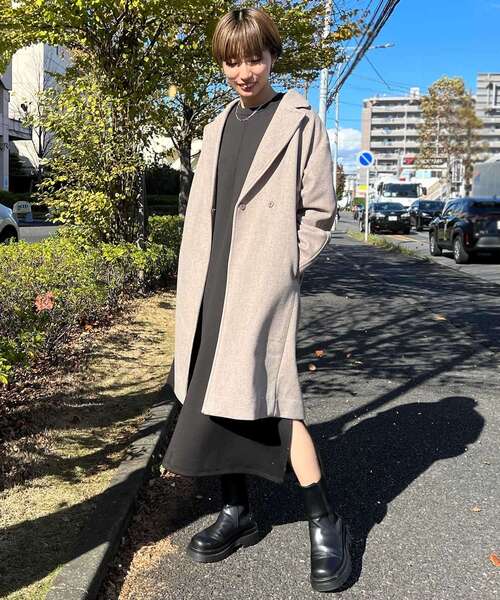 THE SHOP TK (ザ ショップ ティーケー )の「◆【近藤千尋さん着用】bouo ダンボール素材ワンピース(ワンピース・レディース・ブラック/ライトベージュ・11/12/13/14)」の14枚目の写真