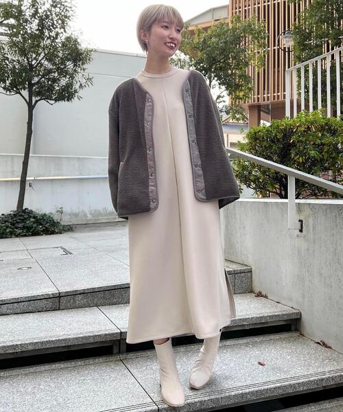 THE SHOP TK (ザ ショップ ティーケー )の「◆【近藤千尋さん着用】bouo ダンボール素材ワンピース(ワンピース・レディース・ブラック/ライトベージュ・11/12/13/14)」の18枚目の写真