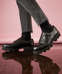 パドローネ padrone 42 ダブルモンク レザー シューズ ダイナイト PADRONE パドローネ / DOUBLE MONK STRAP SHOES [KEI] 別