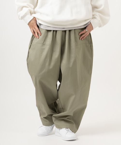 SlashDate(スラッシュデイト)の「タックワイドバルーンパンツ/スケーターパンツ/シェフパンツ/ベイカーパンツ(その他パンツ・メンズ・ホワイト系その他/ブラック系その他/ブラウン系その他/ベージュ系その他/ベージュ/ネイビー/ブラウン/グレー/カーキ/ブルー/アイボリー/ダークインディゴブルー/ブラック/ワンウォッシュ/ブラック系その他2・L/M)」の11枚目の写真