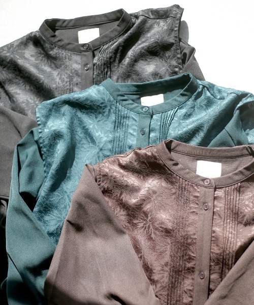 spoon store（スプーンストア）の「フラップレイヤードバンドカラーシャツワンピース（ワンピース・レディース・ブラック/ブラウン/グリーン・フリー）」の18枚目の写真