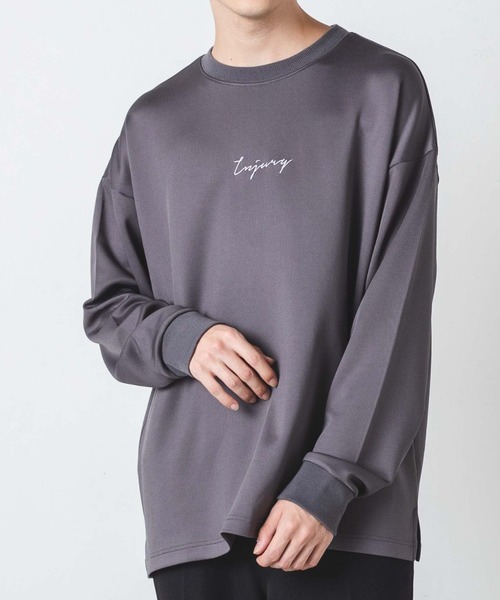 WEGO（ウィゴー）の「WEGO/embroideryロゴBIGプルオーバー（スウェット・メンズ・ホワイト/ダークグレー/ブルー系その他・MEDIUM/LARGE）」の2枚目の写真