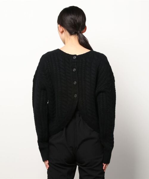 ALLSAINTS（オールセインツ）の「FRANZE JUMPER | FRANZE ニット・セーター（ニット/セーター・レディース・ブラック/ホワイト系・XS/L/S/M）」の8枚目の写真