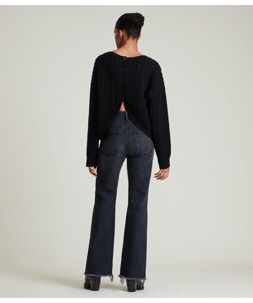 ALLSAINTS（オールセインツ）の「FRANZE JUMPER | FRANZE ニット・セーター（ニット/セーター・レディース・ブラック/ホワイト系・XS/L/S/M）」の5枚目の写真