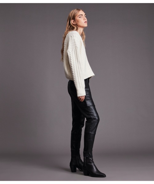 ALLSAINTS（オールセインツ）の「FRANZE JUMPER | FRANZE ニット・セーター（ニット/セーター・レディース・ブラック/ホワイト系・XS/L/S/M）」の4枚目の写真