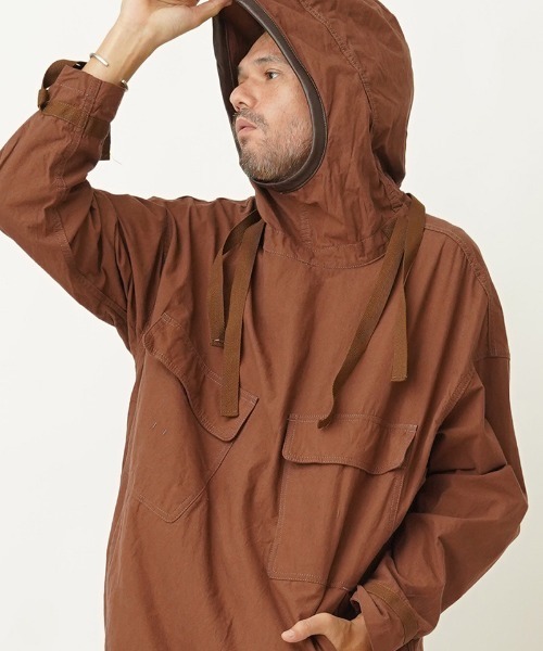 EGO TRIPPING(エゴトリッピング)の「mj8313- SALVAGE HOODIE JACKET ジャケット(その他アウター・メンズ・ネイビー/レンガ/チャコール・46/48)」の1枚目の写真