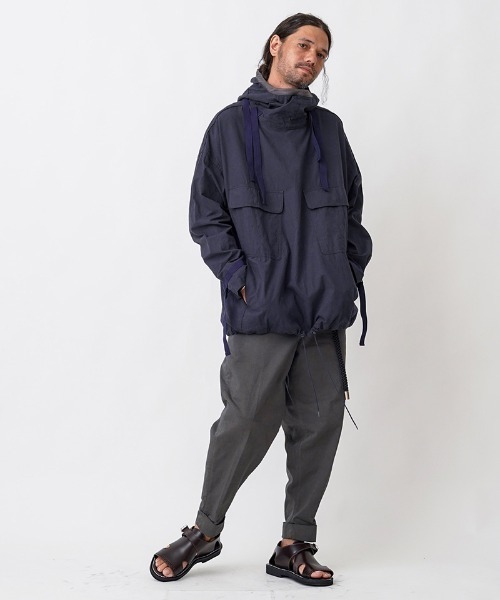 EGO TRIPPING(エゴトリッピング)の「mj8313- SALVAGE HOODIE JACKET ジャケット(その他アウター・メンズ・ネイビー/レンガ/チャコール・46/48)」の6枚目の写真