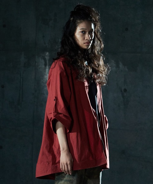 VIRGOwearworks(ヴァルゴウェアワークス)の「NO COLLAR CANNON SHELL(ノーカラージャケット・メンズ・ブラック/ブルー/バーガンディー・2/3/4)」の8枚目の写真