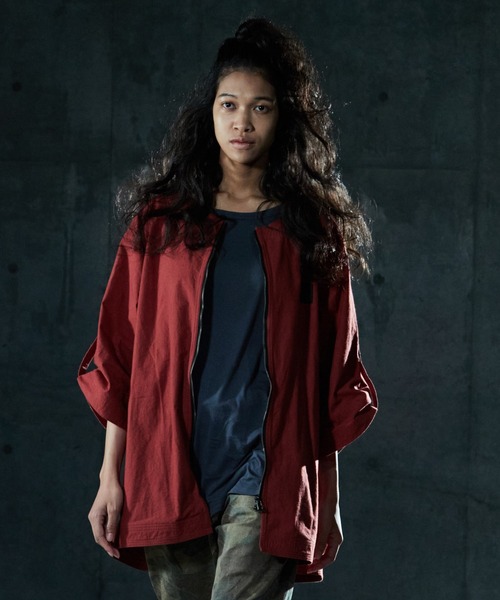 VIRGOwearworks(ヴァルゴウェアワークス)の「NO COLLAR CANNON SHELL(ノーカラージャケット・メンズ・ブラック/ブルー/バーガンディー・2/3/4)」の9枚目の写真