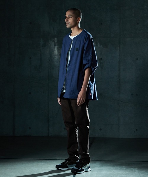 VIRGOwearworks(ヴァルゴウェアワークス)の「NO COLLAR CANNON SHELL(ノーカラージャケット・メンズ・ブラック/ブルー/バーガンディー・2/3/4)」の18枚目の写真