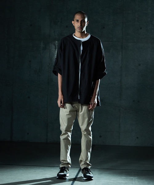 VIRGOwearworks(ヴァルゴウェアワークス)の「NO COLLAR CANNON SHELL(ノーカラージャケット・メンズ・ブラック/ブルー/バーガンディー・2/3/4)」の22枚目の写真